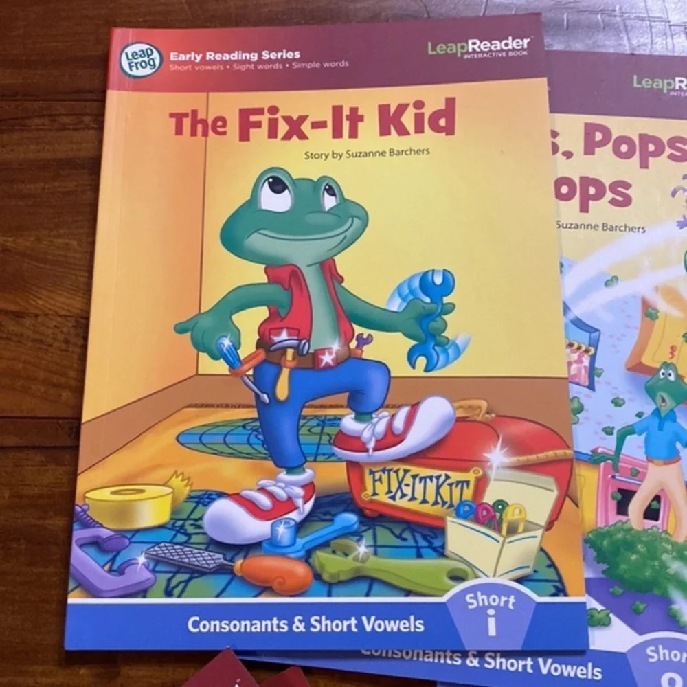 LeapFrog Tag LeapReader Learn to Read Vol 1 Short Vowels 6 Paperback Books